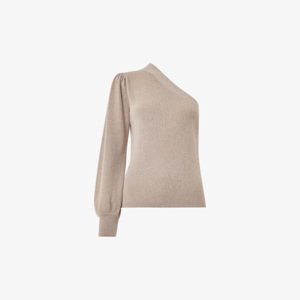 Топ на одно плечо с объемными рукавами из смеси хлопка и переработанного полиэстера Whistles, бежевый
Топ на одно плечо с объемными рукавами из смеси хлопка и переработанного полиэстера Whistles, бежевый