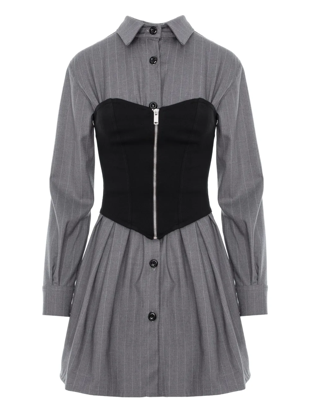 Мини-платье Maris в полоску с молнией Hamza, серый
Мини-платье Maris в полоску с молнией Hamza, серый