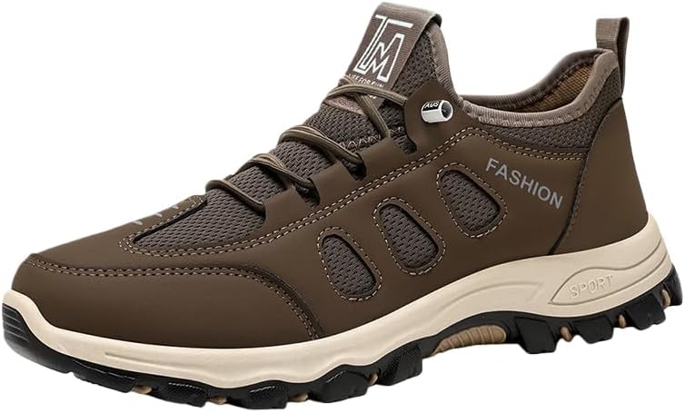 Мужские модные спортивные кроссовки, плоские походные ботинки на шнуровке, подошва из ПВХ, удобные и мягкие, подходят для повседневной носки и активного отдыха на природе Spkfhd, коричневый
Мужские модные спортивные кроссовки, плоские походные ботинки на шнуровке, подошва из ПВХ, удобные и мягкие, подходят для повседневной носки и активного отдыха на природе Spkfhd, коричневый