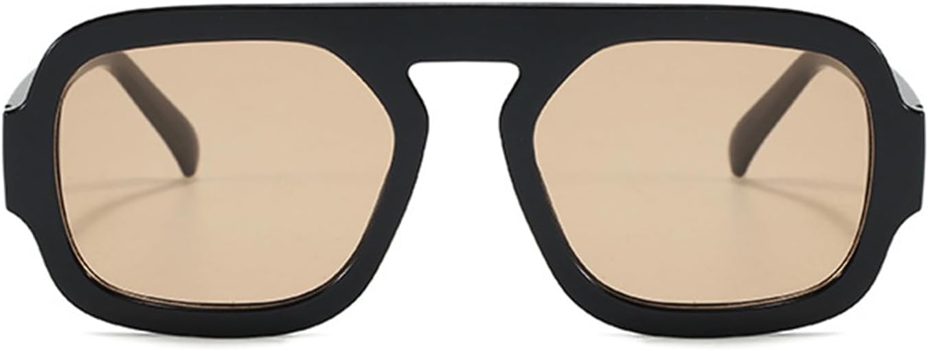 Модные шестиугольные солнцезащитные очки-авиаторы для женщин и мужчин в стиле ретро 70-х годов, квадратные, с плоской верхней частью, геометрические солнцезащитные очки piscm, Black/Light Brown
Модные шестиугольные солнцезащитные очки-авиаторы для женщин и мужчин в стиле ретро 70-х годов, квадратные, с плоской верхней частью, геометрические солнцезащитные очки piscm, Black/Light Brown