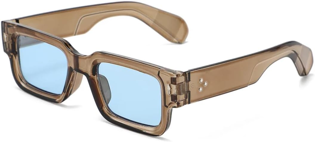 Солнцезащитные очки с защитой UV400 | Маленькая оправа, линзы конфетного цвета | Для женщин и мужчин, для занятий спортом на открытом воздухе и вождения DSVIGF, Tea Blue
Солнцезащитные очки с защитой UV400 | Маленькая оправа, линзы конфетного цвета | Для женщин и мужчин, для занятий спортом на открытом воздухе и вождения DSVIGF, Tea Blue