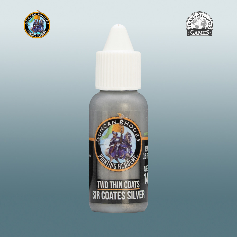 Аксессуары Duncan Rhodes Painting Academy Two Thin Coats: Sir Coates Silver (15ml)
Аксессуары Duncan Rhodes Painting Academy Two Thin Coats: Sir Coates Silver (15ml)