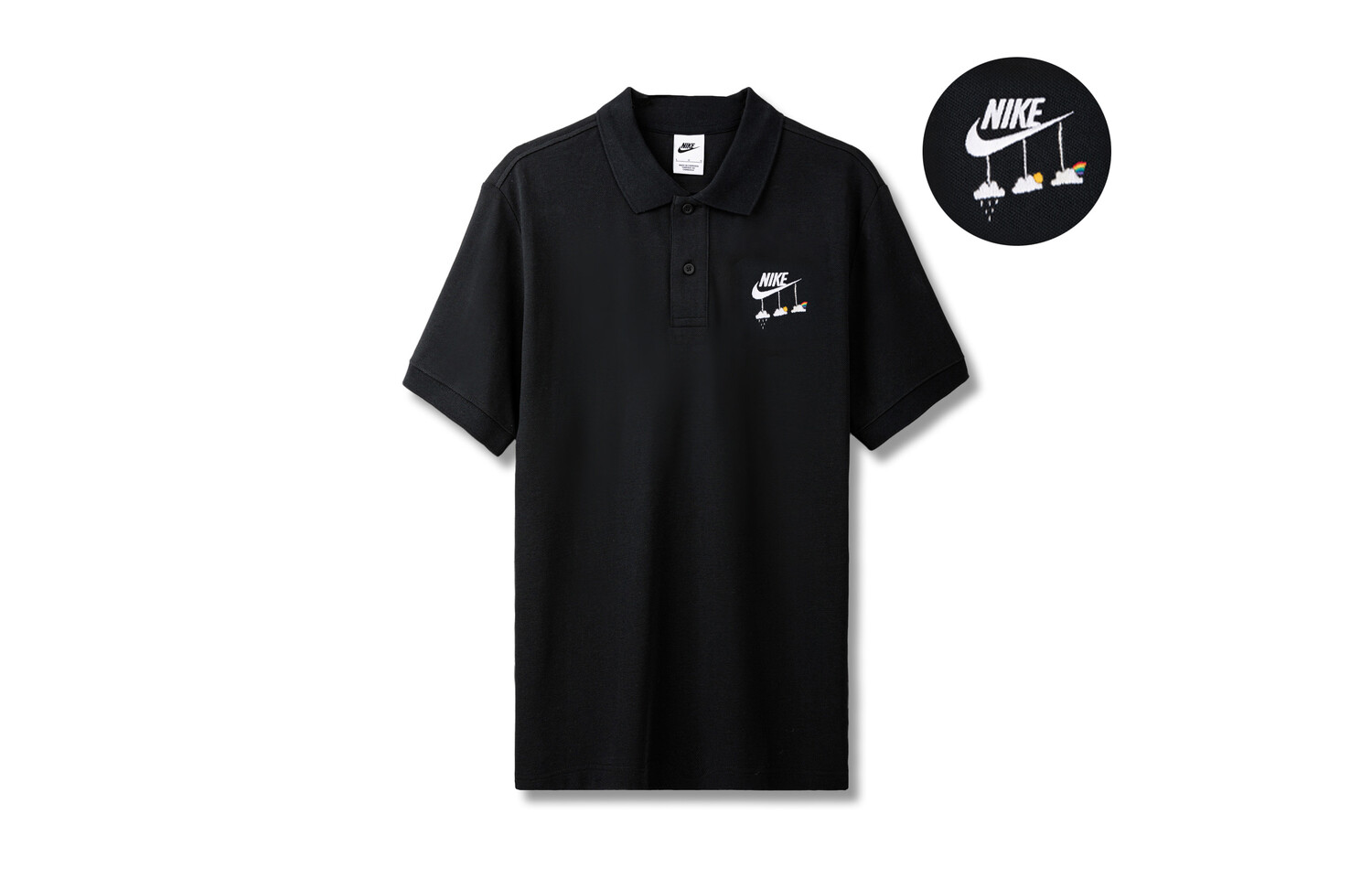 Рубашка поло унисекс черная Nike, черный
Рубашка поло унисекс черная Nike, черный