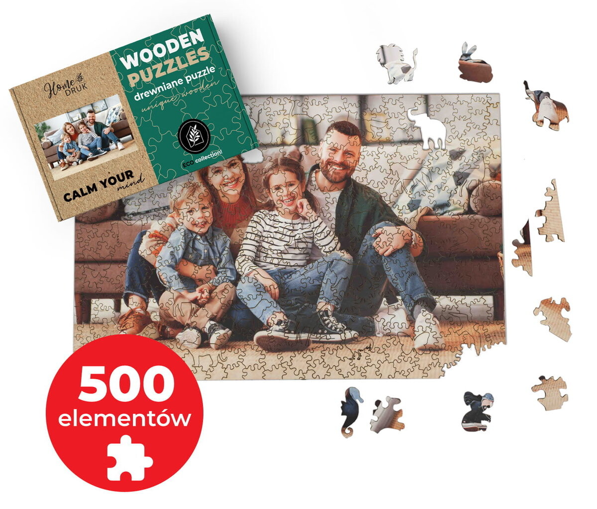 ДЕРЕВЯННЫЙ ФОТОПАЗЛ из ВАШЕГО ФОТО с элементами животных 60х40см 500 шт. HOME DRUK
ДЕРЕВЯННЫЙ ФОТОПАЗЛ из ВАШЕГО ФОТО с элементами животных 60х40см 500 шт. HOME DRUK