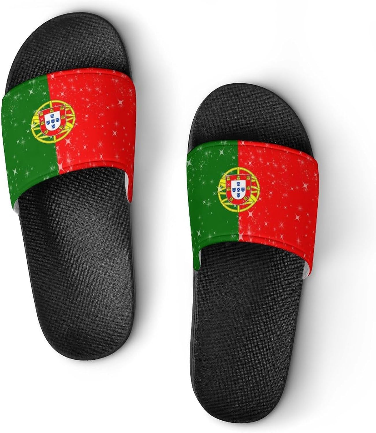 Тапочки Glittering Stars Portugal для душа, дома, быстросохнущие, нескользящие, для ванной, бассейна, для женщин и мужчин, из ПВХ Aloewxxr, черный
Тапочки Glittering Stars Portugal для душа, дома, быстросохнущие, нескользящие, для ванной, бассейна, для женщин и мужчин, из ПВХ Aloewxxr, черный