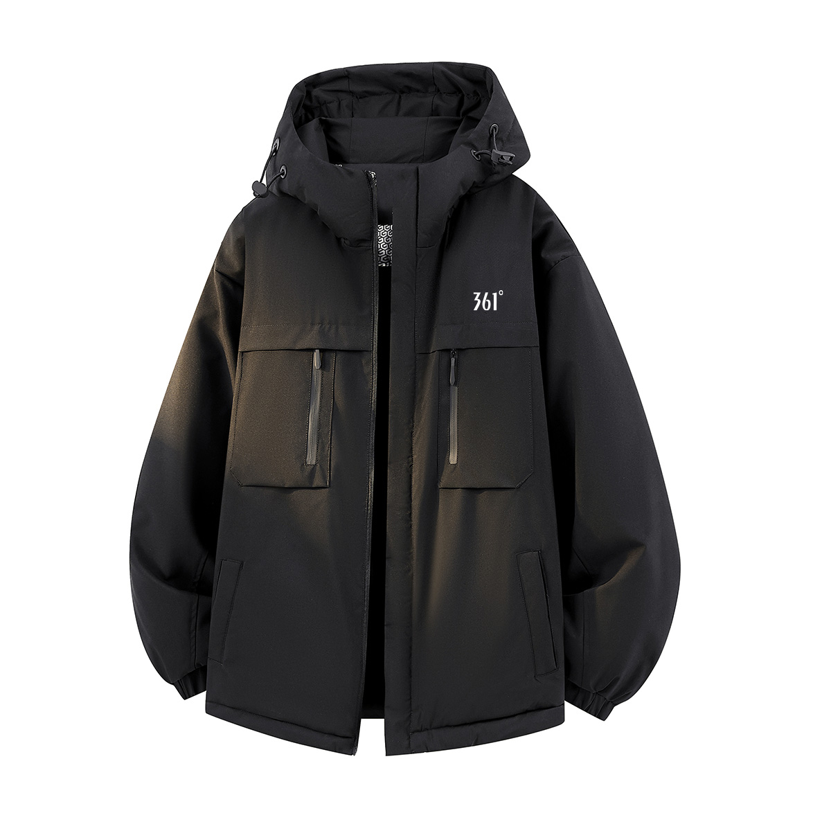 361° Пуховик Unisex Super Black с капюшоном утепленный
361° Пуховик Unisex Super Black с капюшоном утепленный