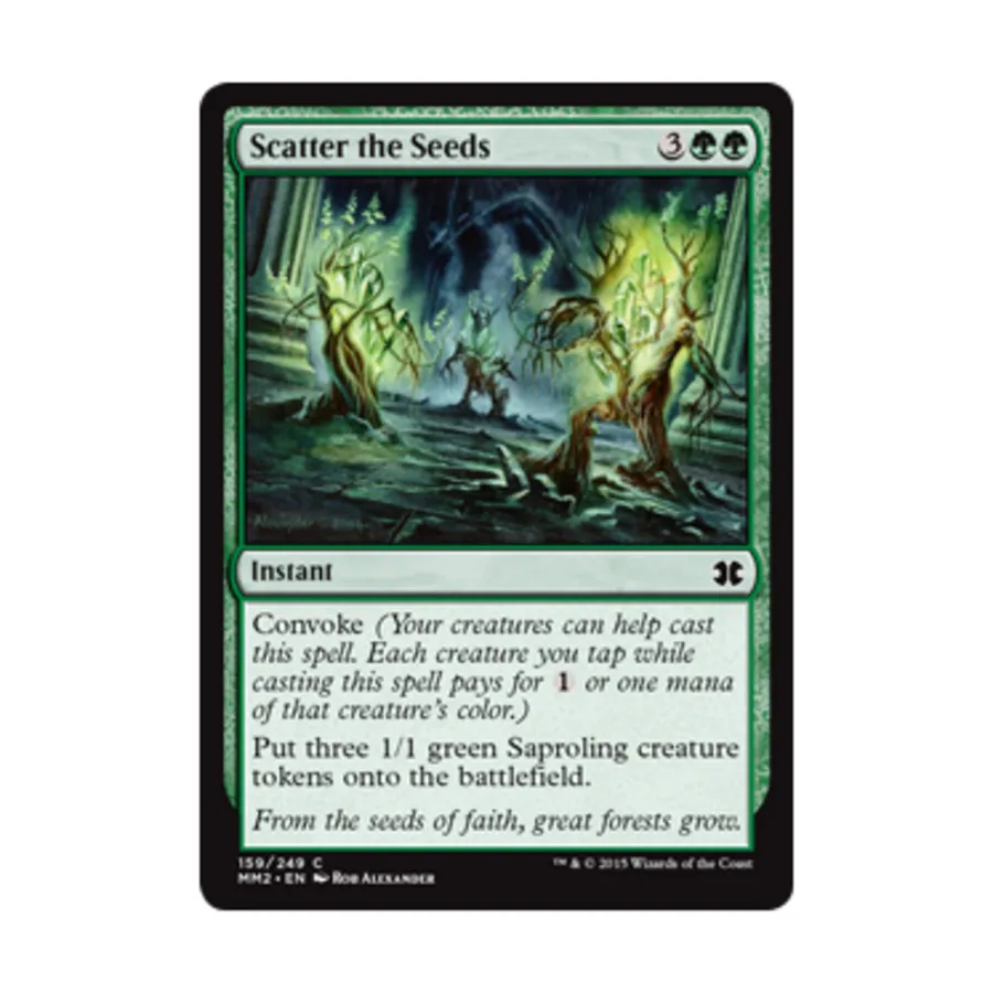CCG Разбросайте семена (С) (фольга), MTG - Modern Masters 2015
CCG Разбросайте семена (С) (фольга), MTG - Modern Masters 2015
