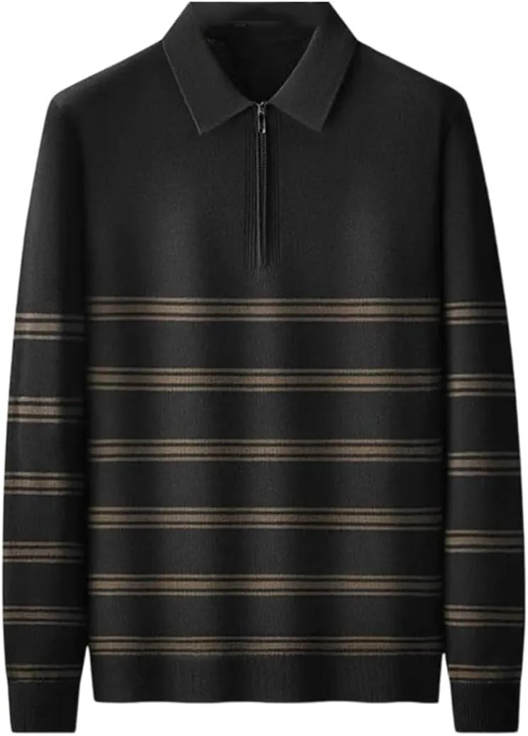 Мужской свитер из шерстяной смеси с горизонтальными полосками OWEIEYEU
Мужской свитер из шерстяной смеси с горизонтальными полосками OWEIEYEU