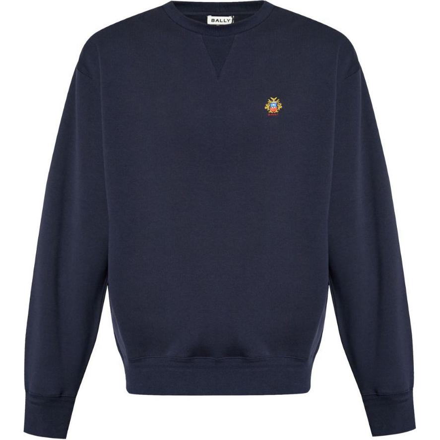 Свитер с вышитым логотипом BALLY, синий
Свитер с вышитым логотипом BALLY, синий