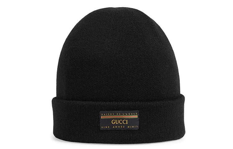 Шапка мужская Gucci с логотипом, черный
Шапка мужская Gucci с логотипом, черный
