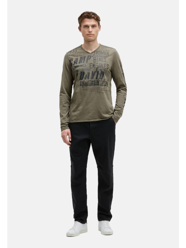 CAMP DAVID Футболка с длинными рукавами «Riding The World II» цвета хаки
CAMP DAVID Футболка с длинными рукавами «Riding The World II» цвета хаки