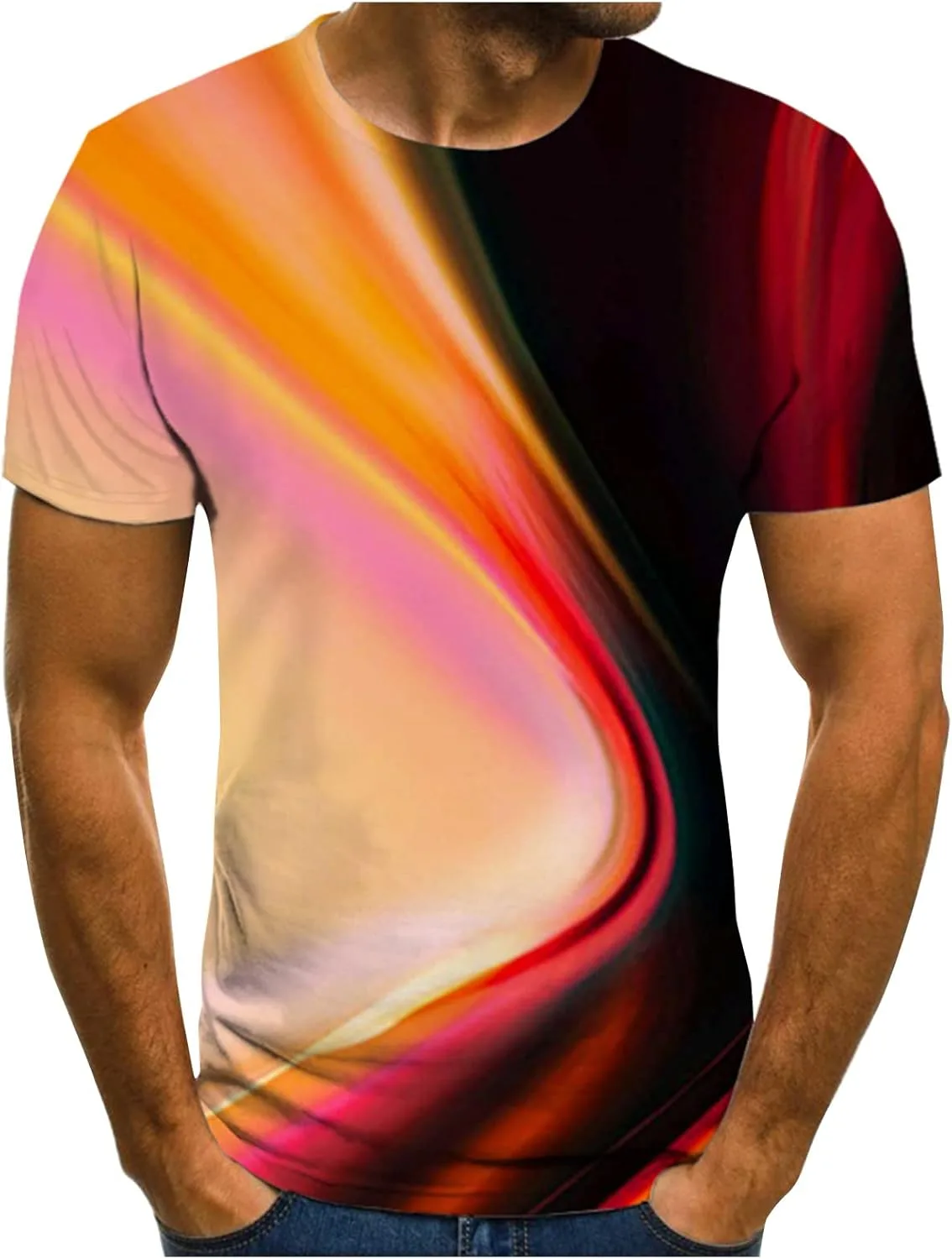 Мужская футболка для тренировок, летняя с коротким рукавом и круглым вырезом, S-3XL
Мужская футболка для тренировок, летняя с коротким рукавом и круглым вырезом, S-3XL