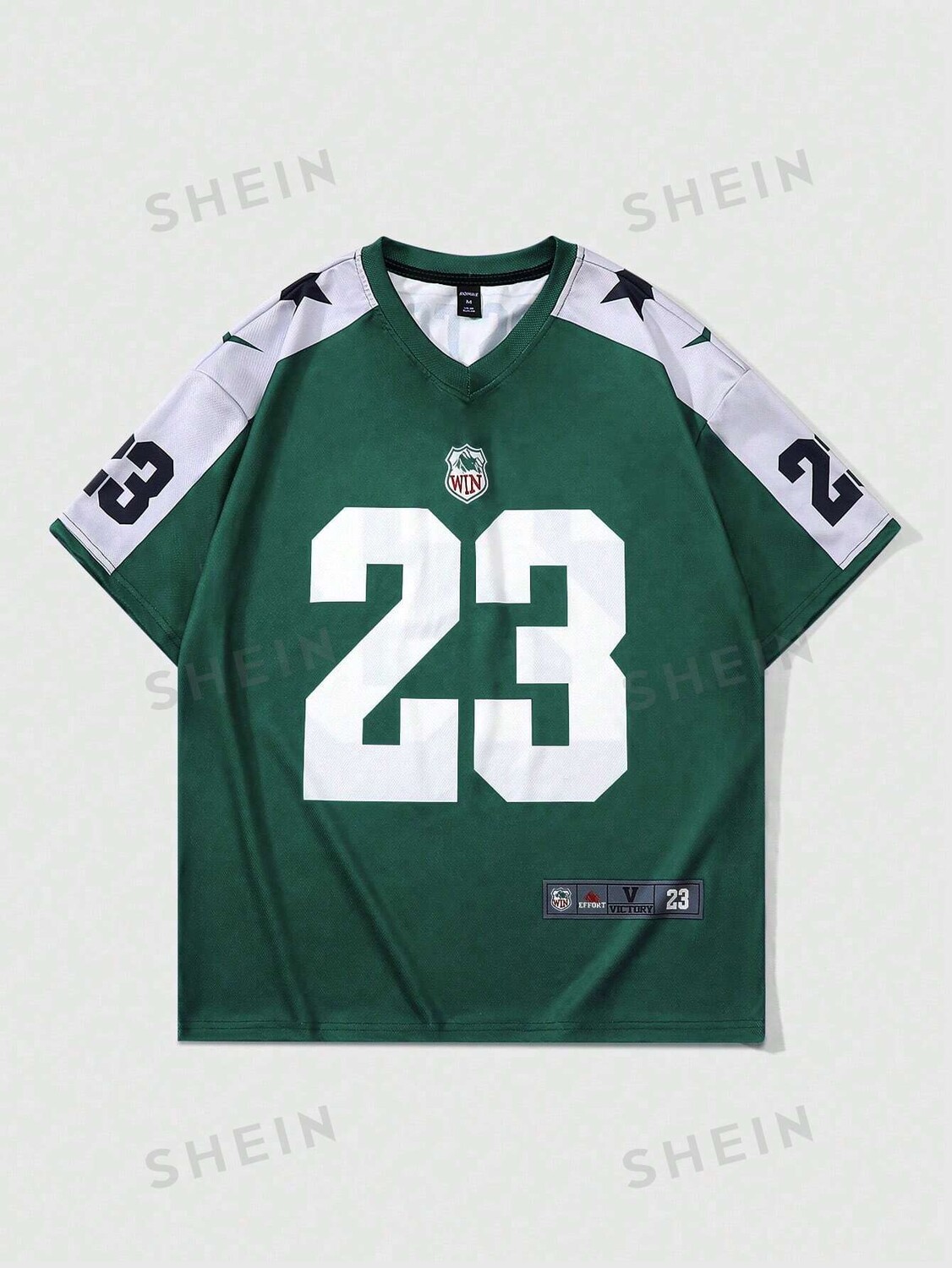 Футболка Prep с короткими рукавами и принтом Мужчинам подходит для повседневной носки весной и летом Romwe, темно-зеленый 
Футболка Prep с короткими рукавами и принтом Мужчинам подходит для повседневной носки весной и летом Romwe, темно-зеленый