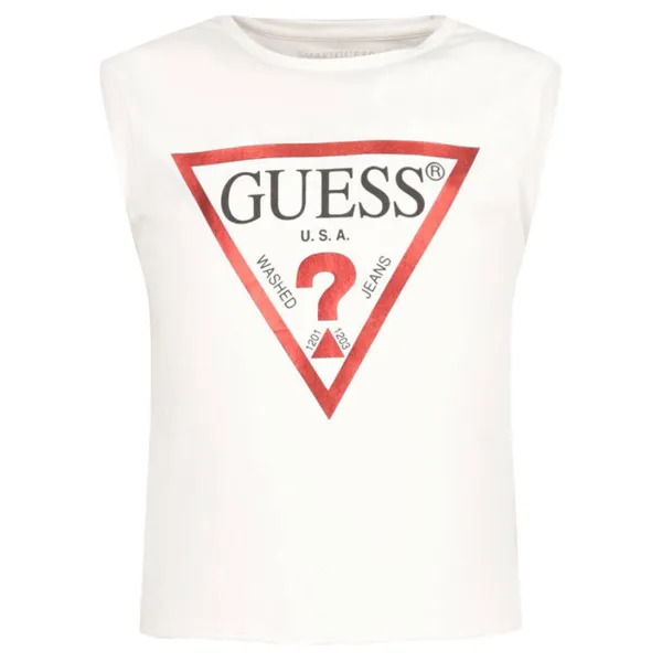Укороченная футболка Guess, белый
Укороченная футболка Guess, белый
