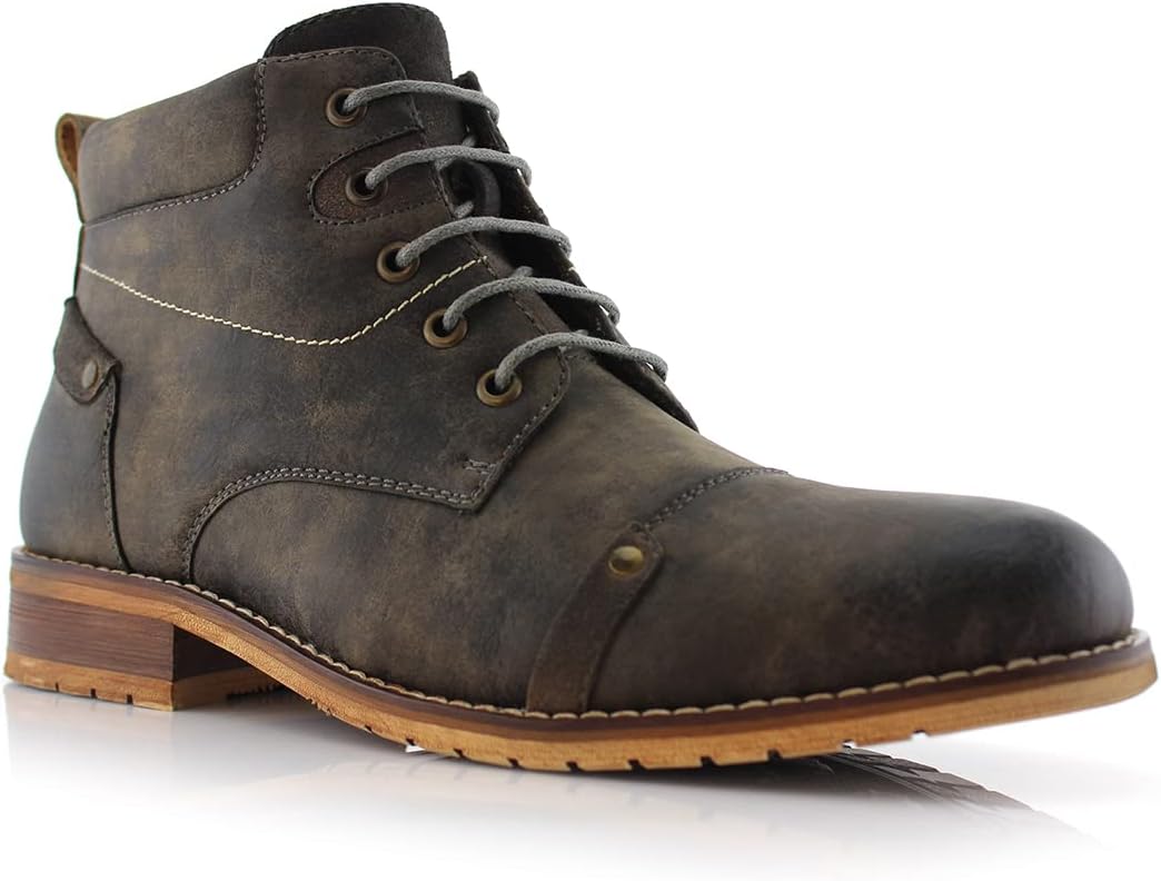 Мужские Ботинки Ferro Aldo, Дизайнерские Ботинки Чукка с Шнуровкой и Носком-Кап, Повседневная Мода для Работы, серый
Мужские Ботинки Ferro Aldo, Дизайнерские Ботинки Чукка с Шнуровкой и Носком-Кап, Повседневная Мода для Работы, серый