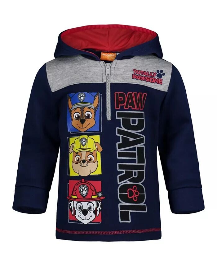 Толстовка с капюшоном из флиса с застежкой-молнией на половину длины от Big Boys Paw Patrol Rubble Marshall Chase Nickelodeon, синий
Толстовка с капюшоном из флиса с застежкой-молнией на половину длины от Big Boys Paw Patrol Rubble Marshall Chase Nickelodeon, синий
