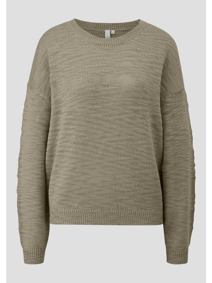 Вязаный свитер цвета 7803_fir green QS
Вязаный свитер цвета 7803_fir green QS