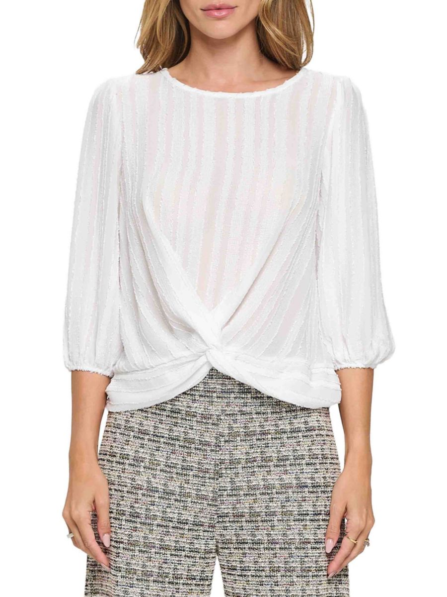 Полупрозрачный скрученный топ Renee C., белый
Полупрозрачный скрученный топ Renee C., белый