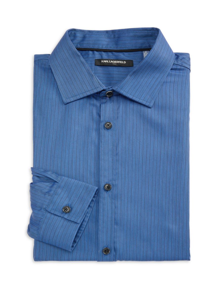 Рубашка современного кроя из хлопка в полоску Karl Lagerfeld Paris, цвет Blue Black
Рубашка современного кроя из хлопка в полоску Karl Lagerfeld Paris, цвет Blue Black