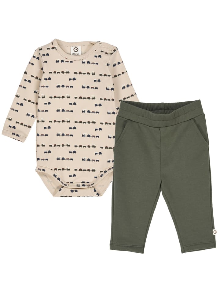 Müsli Комплект из боди с длинными рукавами и детских штанишек цвета дуб/корень/темно-зеленый
Müsli Комплект из боди с длинными рукавами и детских штанишек цвета дуб/корень/темно-зеленый