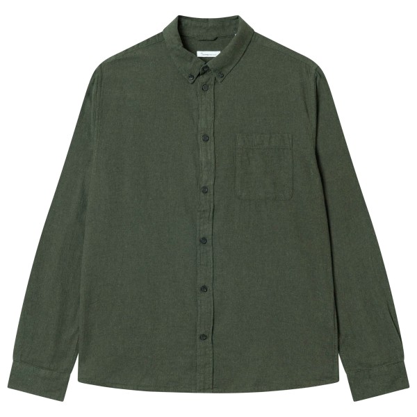 Рубашка из меланжевой фланели, классического кроя Knowledgecotton Apparel, Forrest Night
Рубашка из меланжевой фланели, классического кроя Knowledgecotton Apparel, Forrest Night
