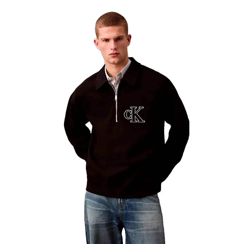 Толстовка Calvin Klein Jeans свободного кроя на молнии, черный
Толстовка Calvin Klein Jeans свободного кроя на молнии, черный