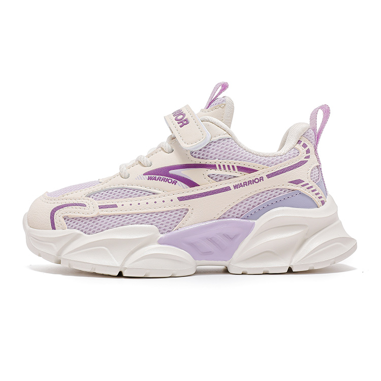 Дышащие детские кроссовки для бега WARRIOR, бежевый/фиолетовый
Дышащие детские кроссовки для бега WARRIOR, бежевый/фиолетовый