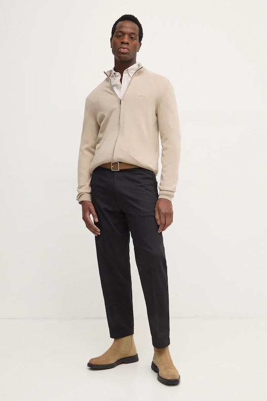 Хлопковая рубашка Boss, бежевый
Хлопковая рубашка Boss, бежевый