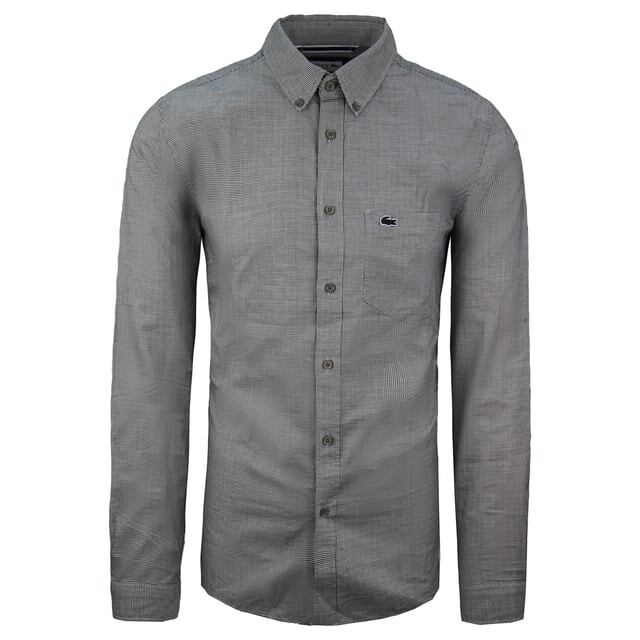 Приталенная мужская / белая рубашка Lacoste, черный
Приталенная мужская / белая рубашка Lacoste, черный