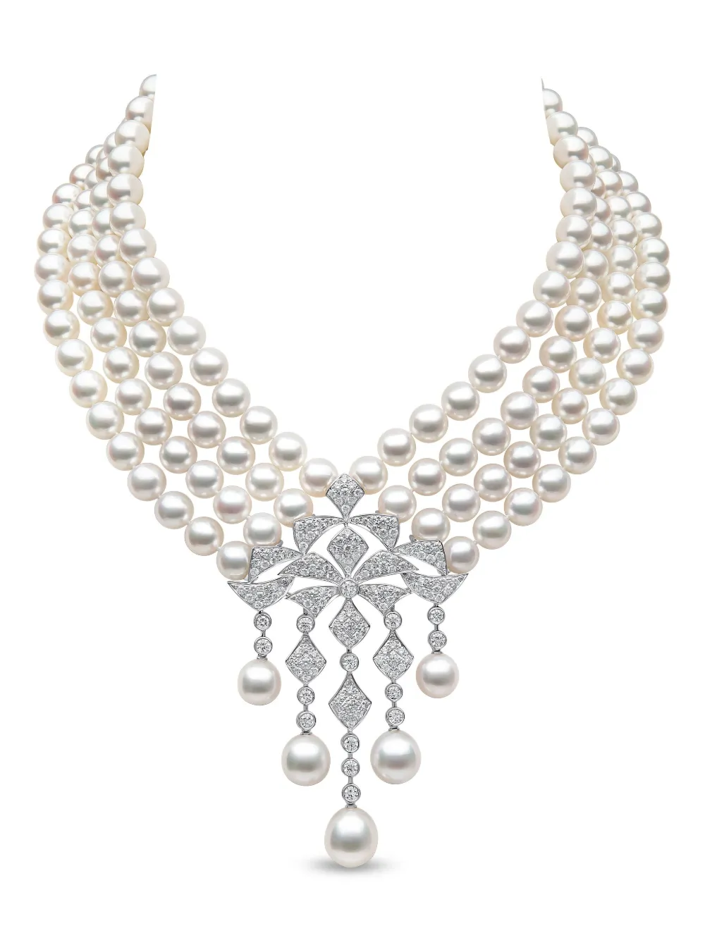 Колье из 18-каратного белого золота с жемчугом и бриллиантами Yoko London, серебяный
Колье из 18-каратного белого золота с жемчугом и бриллиантами Yoko London, серебяный