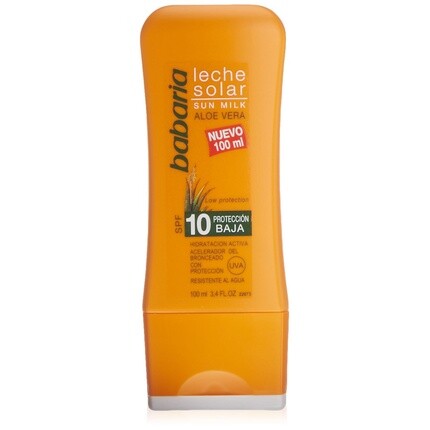 Солнечное молочко Spf10 100мл Алоэ Вера, Babaria 
Солнечное молочко Spf10 100мл Алоэ Вера, Babaria