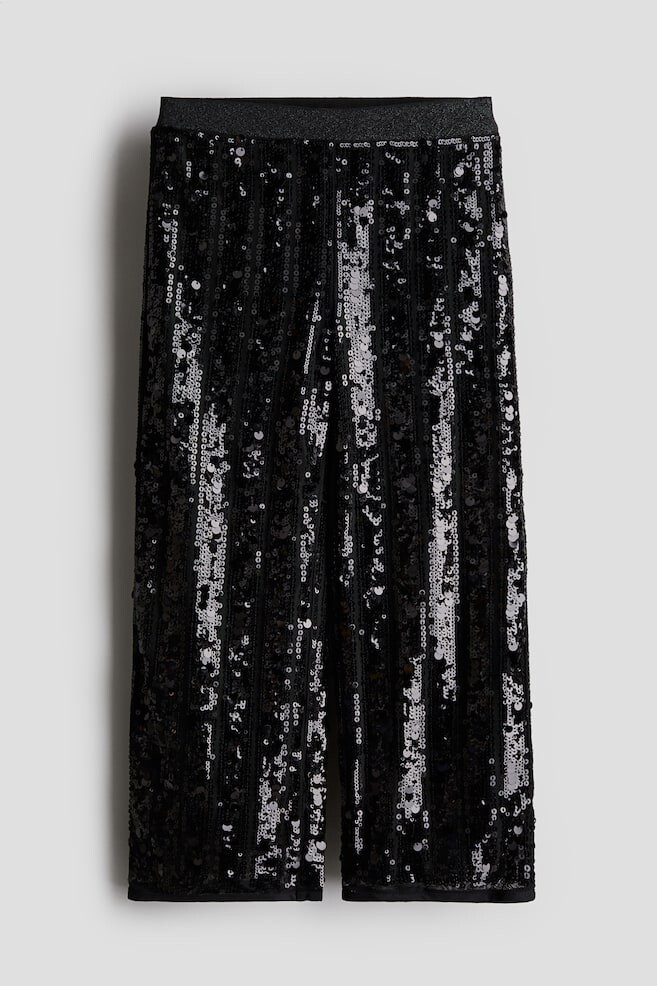 Брюки с пайетками H&M, черный
Брюки с пайетками H&M, черный