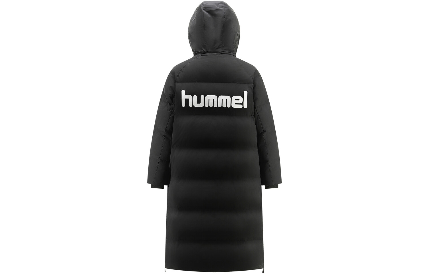 Пуховик унисекс Hummel, черный 
Пуховик унисекс Hummel, черный