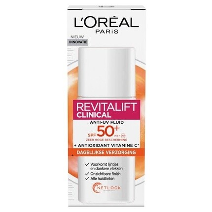 Увлажняющий крем Revitalift Clinical Spf 50 Витамин С Anti-Uv Fluid - 50 мл L'Oreal Paris
Увлажняющий крем Revitalift Clinical Spf 50 Витамин С Anti-Uv Fluid - 50 мл L'Oreal Paris