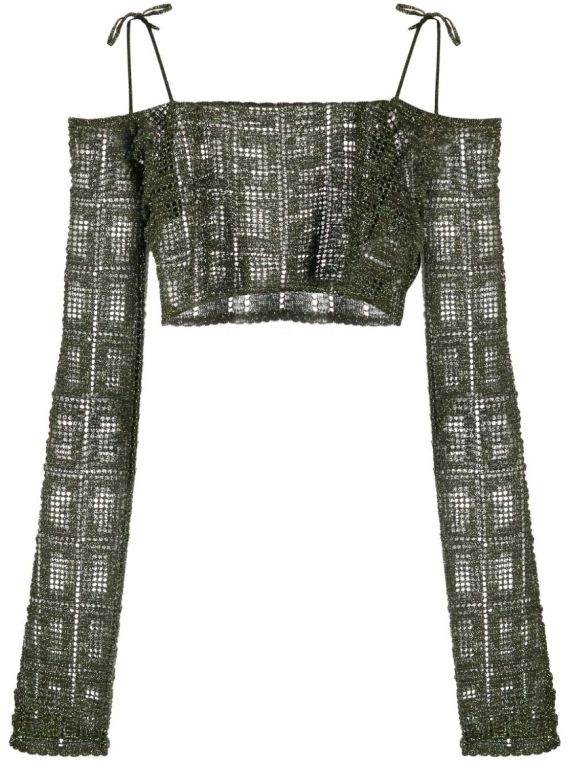 Gcds укороченный топ в технике макраме, зеленый
Gcds укороченный топ в технике макраме, зеленый