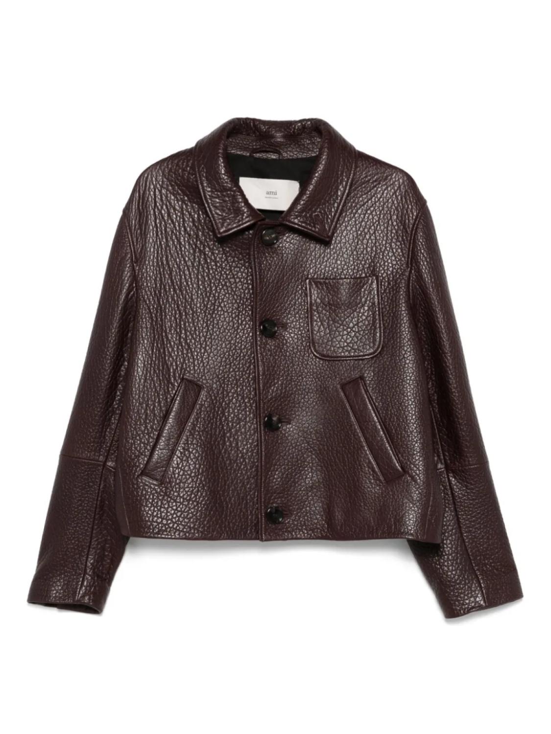 Кожаная куртка AMI Paris, коричневый
Кожаная куртка AMI Paris, коричневый