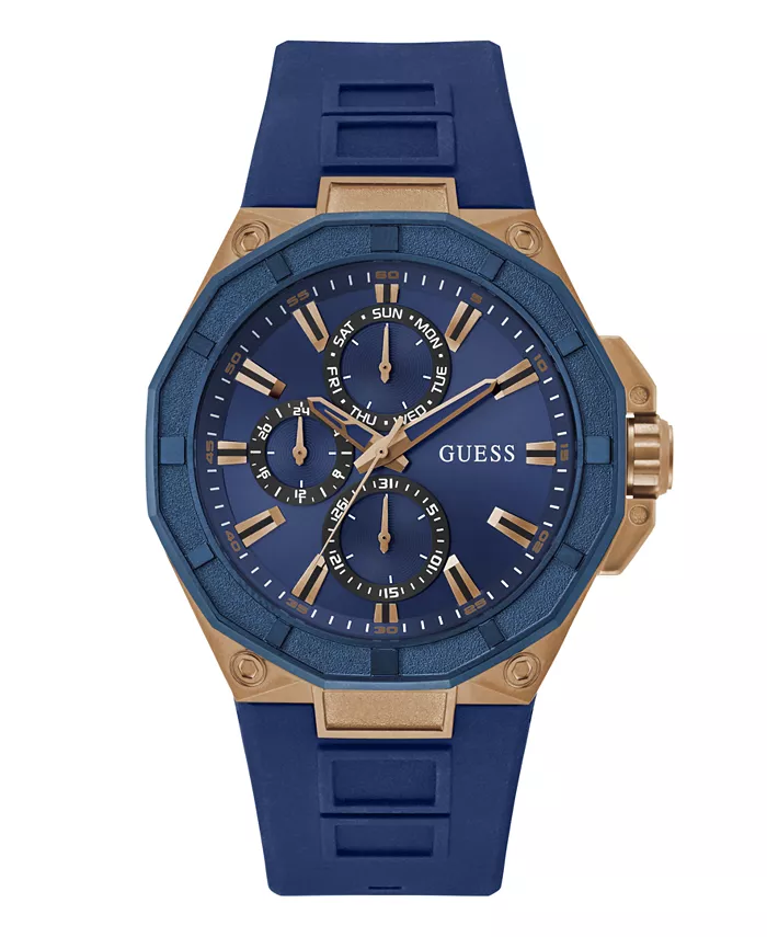Мужские многофункциональные синие силиконовые часы 46mm Guess
Мужские многофункциональные синие силиконовые часы 46mm Guess