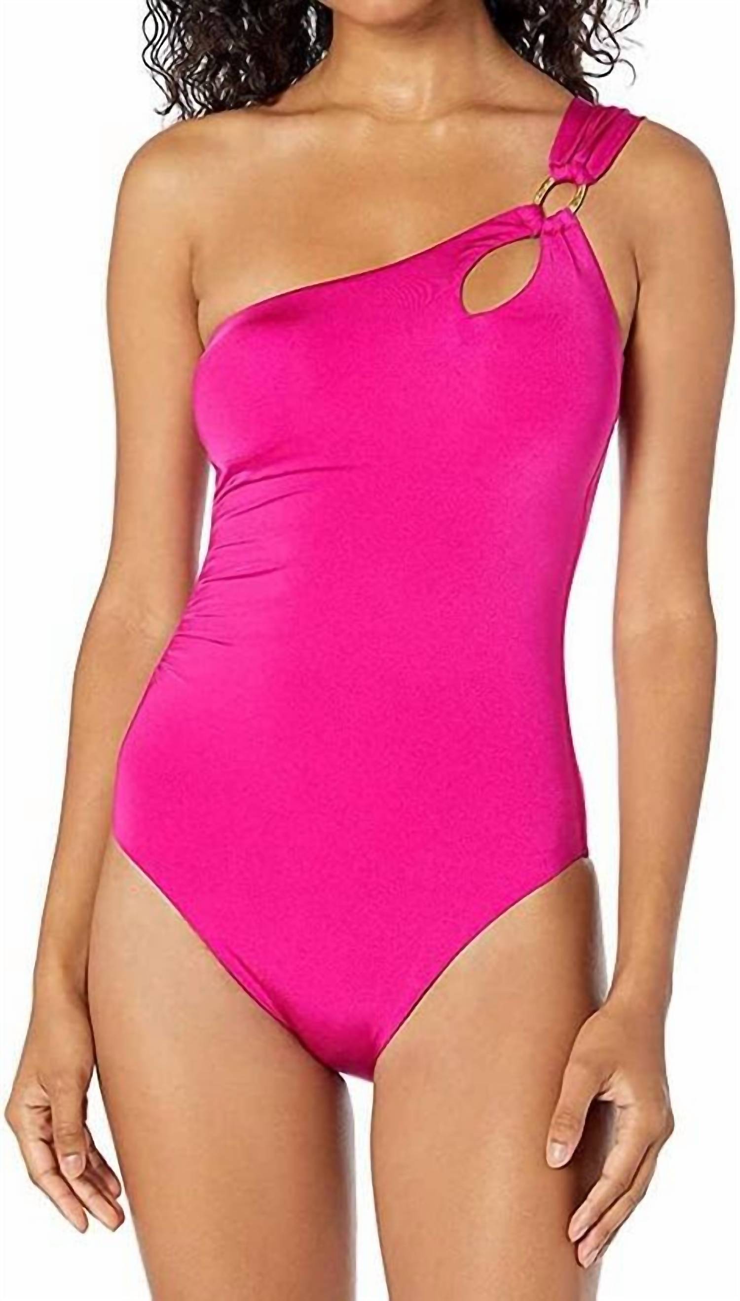 Сплошной купальник-бикини на одно плечо в ягодном цвете Trina Turk, цвет berry
Сплошной купальник-бикини на одно плечо в ягодном цвете Trina Turk, цвет berry