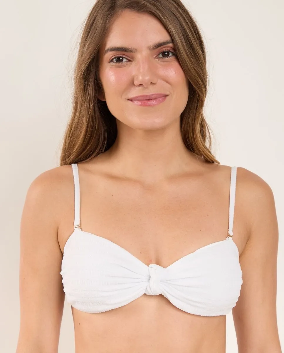 Однотонный бюстгальтер-бандо с подкладкой Río de Sol, белый
Однотонный бюстгальтер-бандо с подкладкой Río de Sol, белый