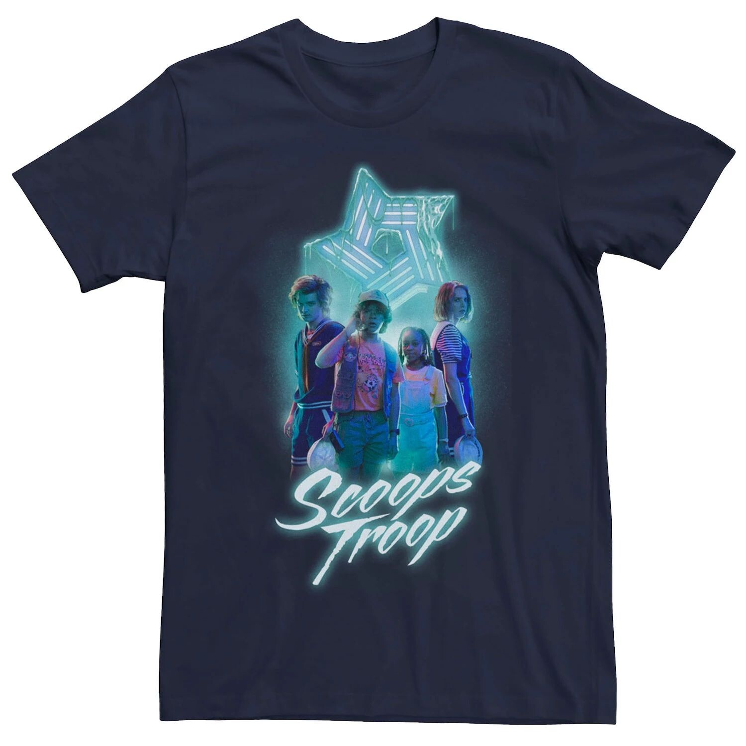 Мужская неоновая футболка Stranger Things Scoops Troop Licensed Character
Мужская неоновая футболка Stranger Things Scoops Troop Licensed Character