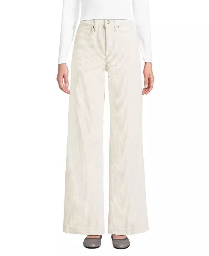 Женские широкие вельветовые брюки с высокой посадкой Lands' End, слоновая кость/кремовый
Женские широкие вельветовые брюки с высокой посадкой Lands' End, слоновая кость/кремовый