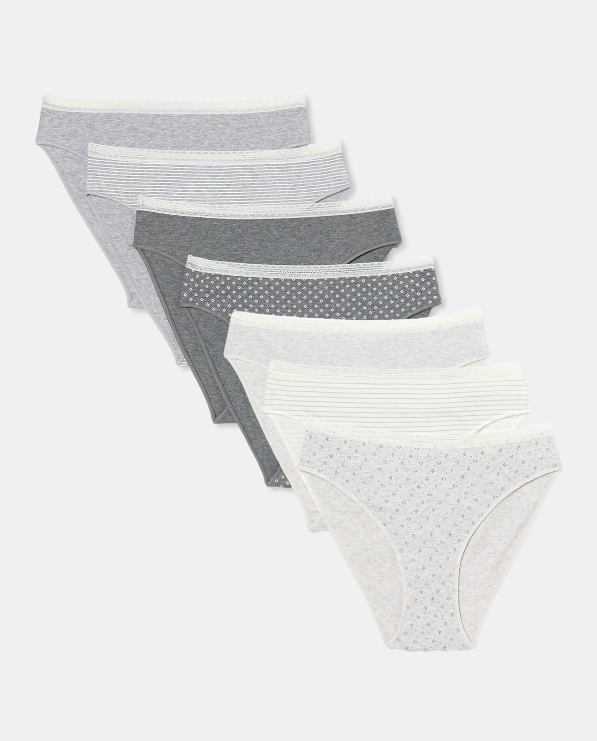 Набор из семи хлопковых трусиков Énfasis, серый
Набор из семи хлопковых трусиков Énfasis, серый