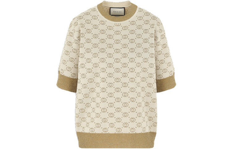 Свитер жаккардовый Gucci со средним рукавом, желтый
Свитер жаккардовый Gucci со средним рукавом, желтый