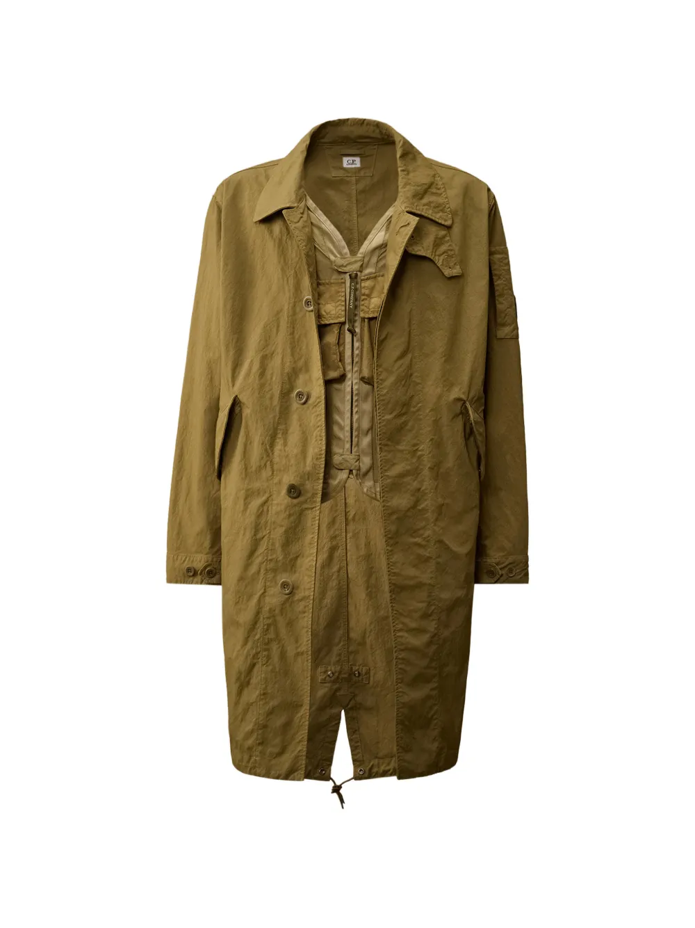 Пальто с декором Lens C.P. Company, зеленый
Пальто с декором Lens C.P. Company, зеленый