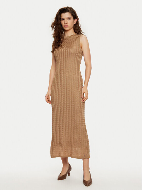 Трикотажное платье приталенного кроя Tommy Hilfiger, коричневый
Трикотажное платье приталенного кроя Tommy Hilfiger, коричневый