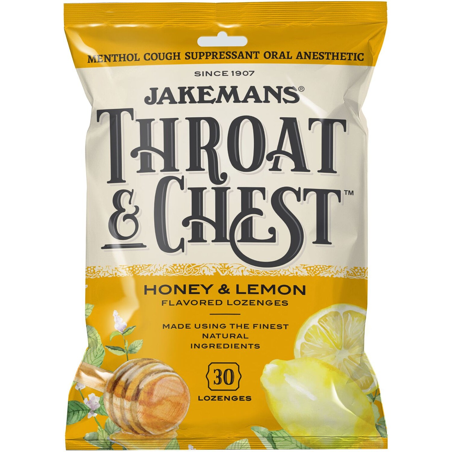 Jakemans Леденцы от кашля Throat & Chest со вкусом меда и лимона 30 леденцов
Jakemans Леденцы от кашля Throat & Chest со вкусом меда и лимона 30 леденцов