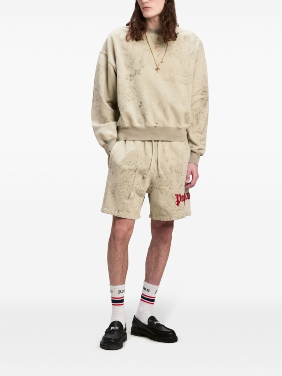 Palm Angels толстовка с графичным принтом, нейтральный цвет
Palm Angels толстовка с графичным принтом, нейтральный цвет