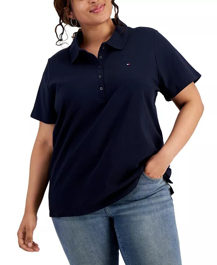 Рубашка поло с короткими рукавами больших размеров Tommy Hilfiger, синий
Рубашка поло с короткими рукавами больших размеров Tommy Hilfiger, синий