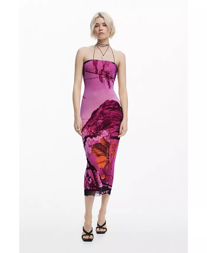 Женское платье, созданное Кристианом Лакруа Desigual, фиолетовый
Женское платье, созданное Кристианом Лакруа Desigual, фиолетовый