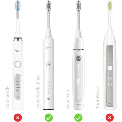 Насадки Silk'n SonicYou, 4 шт., белые, средние 
Насадки Silk'n SonicYou, 4 шт., белые, средние